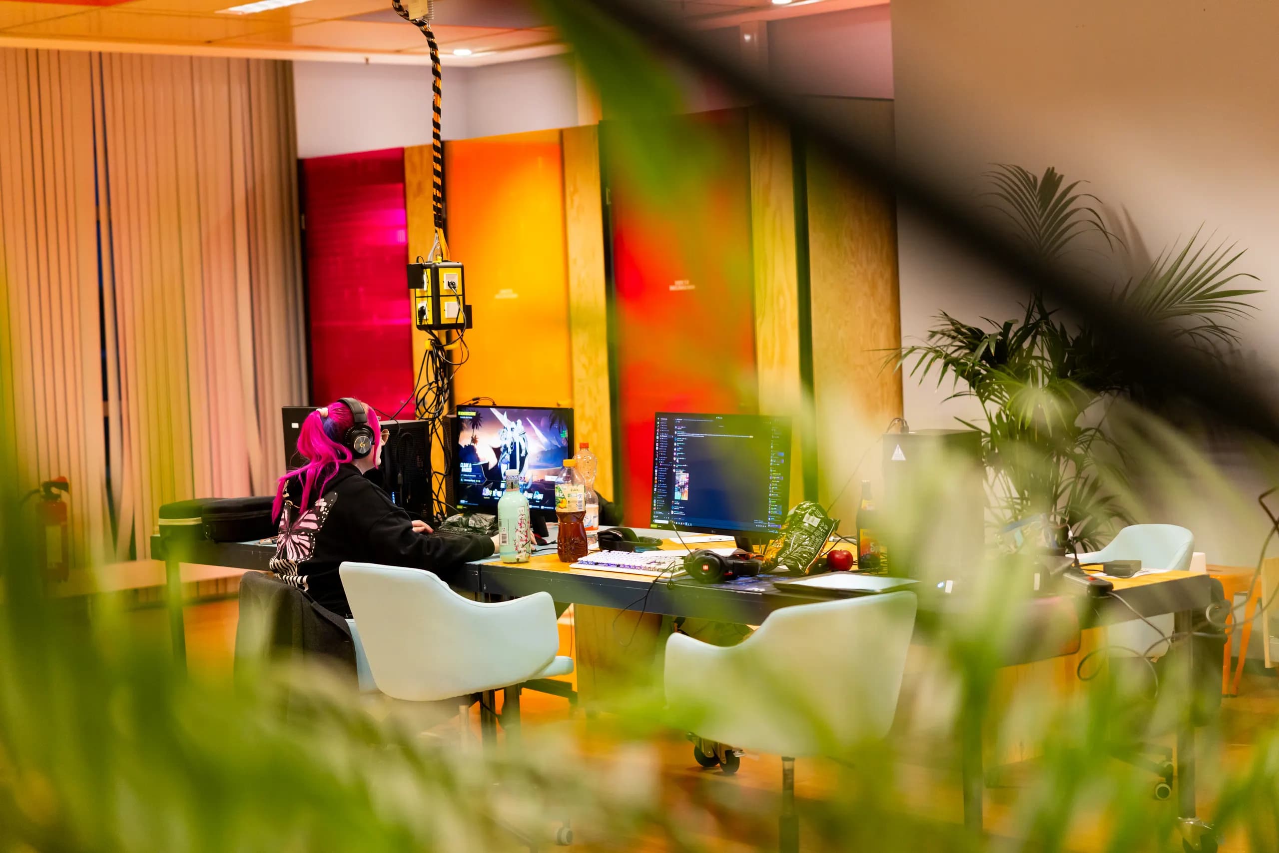 Voll besetzte LAN-Area der Lübeck LAN