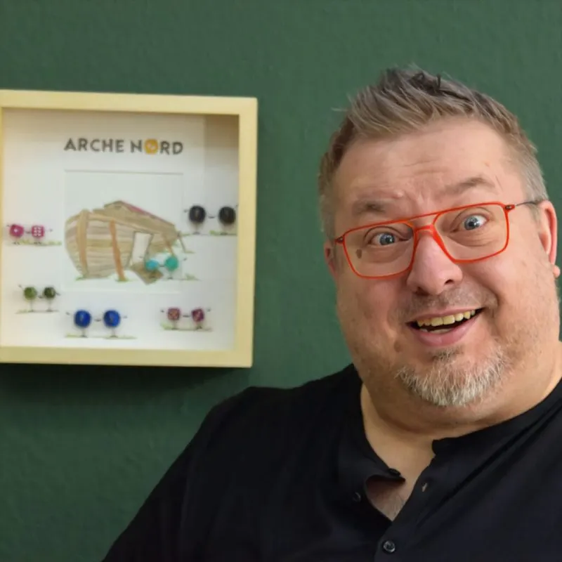 Stefan, Spielehafen e.V., organisiert das analoge Spielen bei der Lübeck LAN